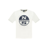 North Sails White Cotton Mens TShirt -   -  North Sails.